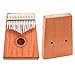 GECKO Kalimba 17 Key with Mahogany Wooden, 17 Note Thumb Piano With Tuning and Note Layout For Playing Western Melodies and Harmonies Easily