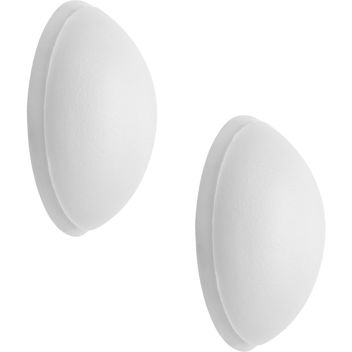 Wagner Door Buffer Screw OR Glue White 2pcs. Set - Ø 30 x 10 mm, Stroke Bumper Made of high Class Synthetic, to be Screwed or glued on Walls -15233012