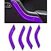 E-cowlboy 18 PCS Full Set Interior Decoration Trim Kit Steering Wheel Center Console Door Handle Air Conditioning Vent Cup Holder Gear Cover Trim for Jeep Wrangler JK JKU 2011-2018 4-Door (Purple)
