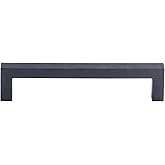 Top Knobs M1159 Nouveau III Collection 5-1/16" Square Bar Pull, Flat Black