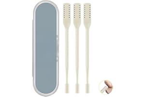 OPLISTE 2023 New Nasal Hair Cutter, 360 Degree Rotating Nose Hair Trimmer, Portable Manual Nose Hair Trimmer, Nose Hair Trimmer for Women and Men (A-3PCS Yellow)