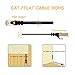 VANDESAIL Ethernet Cable, CAT7 Network Cable RJ45 High Speed STP LAN Cord for Laptop,PC,Router,Switch,Modem,PS4（16ft,Black,1pack