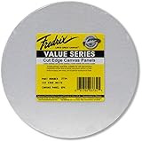 Fredrix Art Canvas Tara Round Cut Edge Canvas Panel, 8