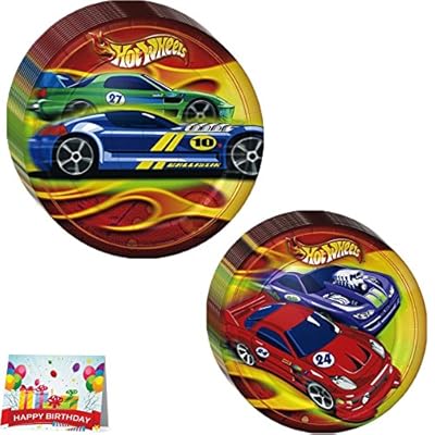 Hot Wheels Lunch Plates and Dessert Plates Bundle