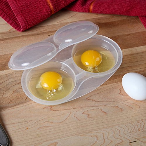 HomeX Microwave Egg Poacher, EasyToUse DishwasherSafe Poached Egg