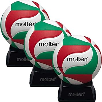 Amazon Molten モルテン サインボール バレーボール 3個セット V1m500 3set モルテン Molten スポーツファングッズ