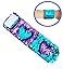 Sequins Bracelets Mermaid Bracelet Wristband Magic Charm for Birthday Party Christmas Gifts (Blue and Purple)