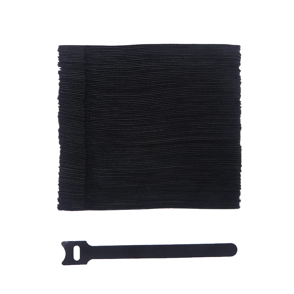 YIXISI 100 PCS Reusable Cable Ties, 6-Inch Multi-Purpose Reusable Hook and Loop Cable Ties, Fastening Straps Tie Downs for Cable Management and Organizing Cords