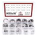 Hilitchi 300-Pcs [15-SIZE] External Circlip Snap Retaining Clip Ring Assortment Set - 304 Stainless Steel