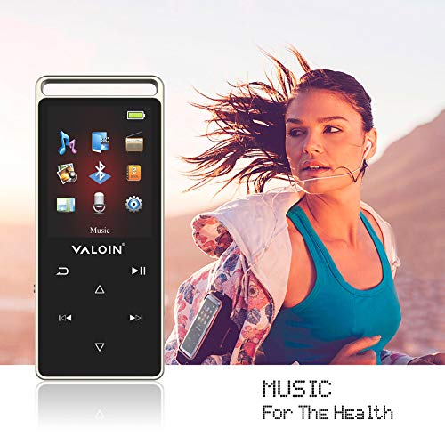 2019 New MP3 Player, Valoin Ultra Slim Music Player with FM Radio, Voice Recorder, Video Play, Text Reading Expandable Up to 128 GB - Thumbnail 2