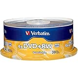 Verbatim DVD+RW 4.7GB 4X with Branded Surface - 30pk Spindle