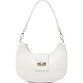 NIUEIMEE ZHOU Crescent Shoulder Bag for Women Retro Vegan Leather Crossbody Bags Tote HandBag Underarm Purses