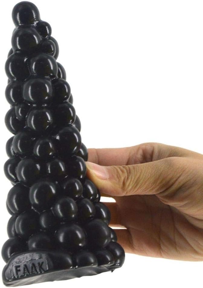 in Clearance New Huge Silicone Plug Grape Style Prostata Massage Plugs Beads Women Man,Purple