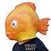 CreepyParty Deluxe Novelty Halloween Costume Party Latex Head Goldfish mask