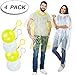 Rain Poncho,Disposable Emergency Raincoats Outdoor colorful Set of 4 Pieces Portable Hook Poncho Ball (All code)