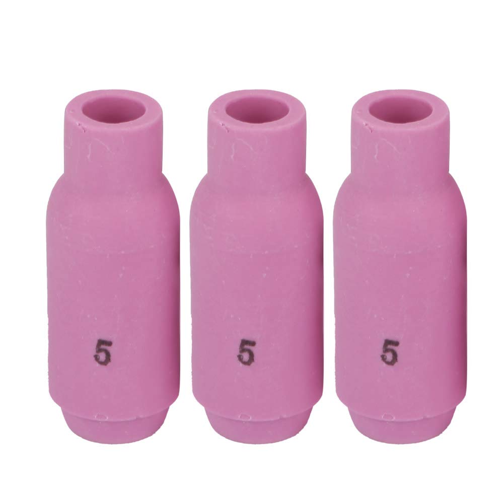 10pcs Nozzle Cups Ceramic Welding TIG Welding Equipment 10N50-10N46#4-#8 Accessories for WP-17/18/26 TIG Welding Torch (Mouth tip 8mm-10N49(5#))