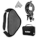 Godox Collapsible Softbox 31.4x31.4 inch / 80x80cm with S-Type Bowens Mount for Camera Photography Studio Flash
