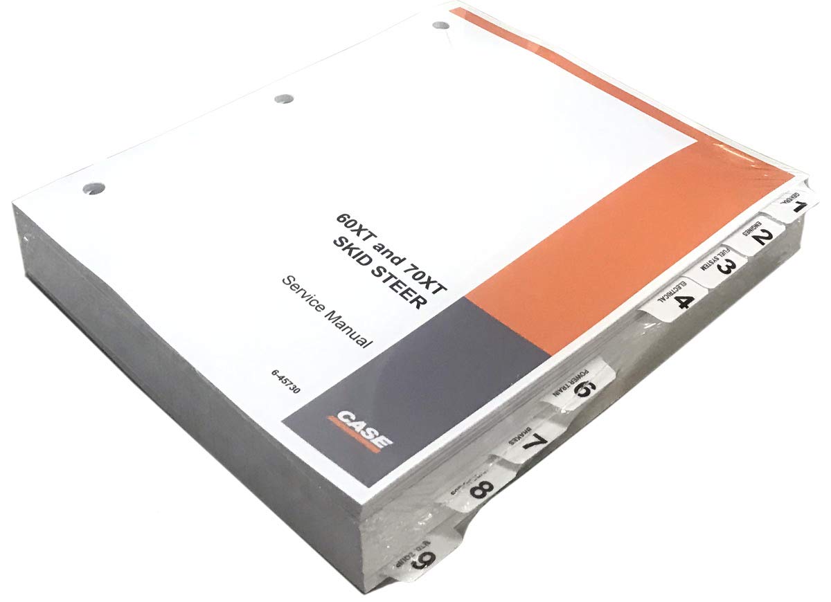 Amazon.com: Case 60XT 70XT Skid Steer Workshop Repair Service Manual - Part  Number # 6-45720: Automotive