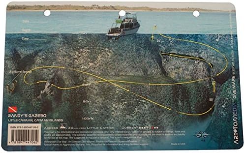 Art To Media Dive Map - Randy's Gazebo, Little Cayman, Cayman Islands