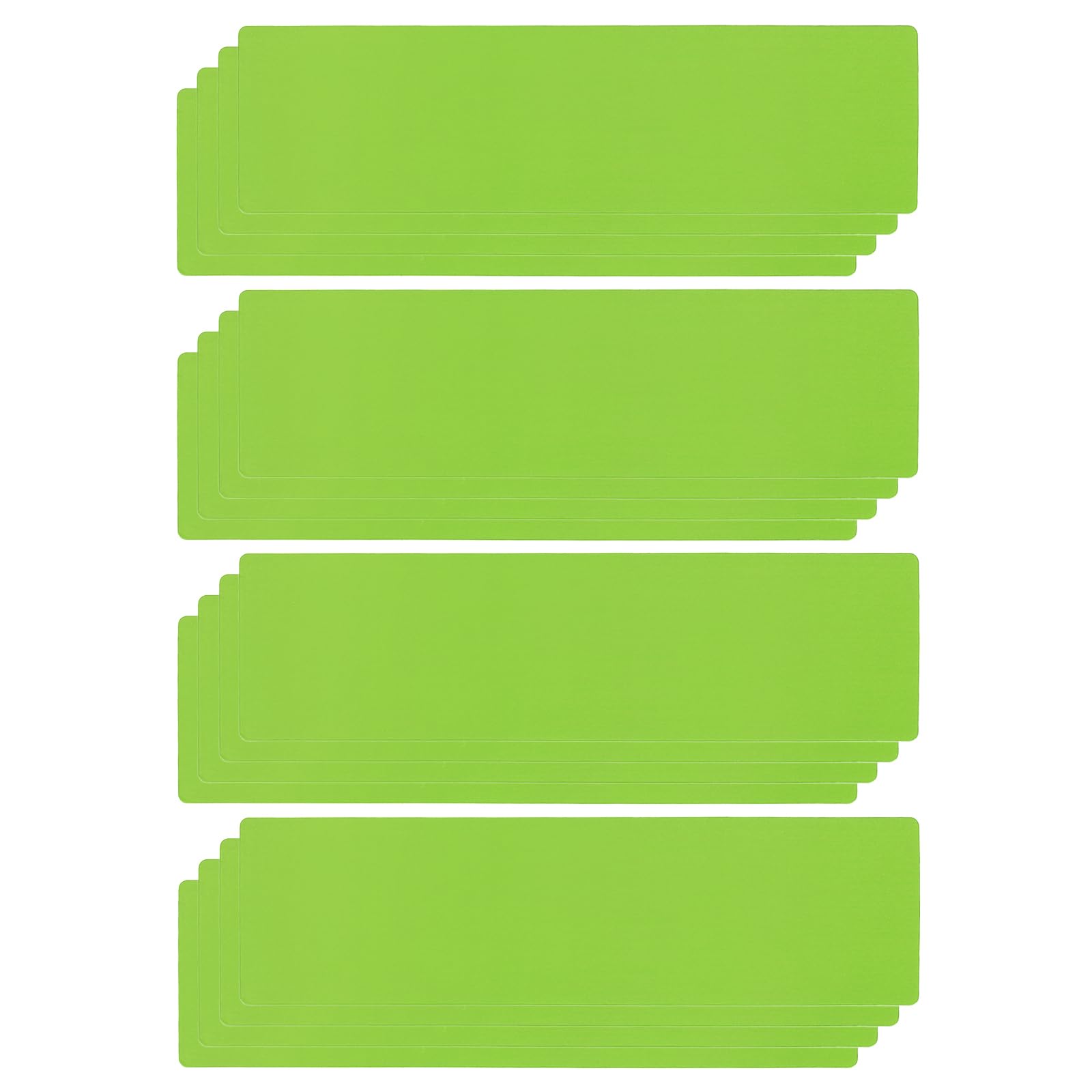 PATIKIL Magnetic Name Tag 8.27x2.3Inch, 16 Pcs Dry Erase Magnet Labels Waterproof Reusable Strips for Classroom Office Refrigerator Home whiteboard, Light Green