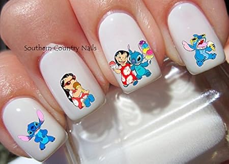 Amazon Com 64 Super Cute Cartoon Set 6 Nail Art Decals Beauty