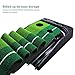 WINCAN Golf Putting Mat Green Indoor Outdoor–Auto Ball Return Function–Portable Golf Court Mini Training Aids - Extra Long Real-Like Grass Putting Trainer Set–3 Practice Bonus Balls