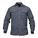TACVASEN Men's Quick Dry UV Protection Long Sleeve Button Down Shirt