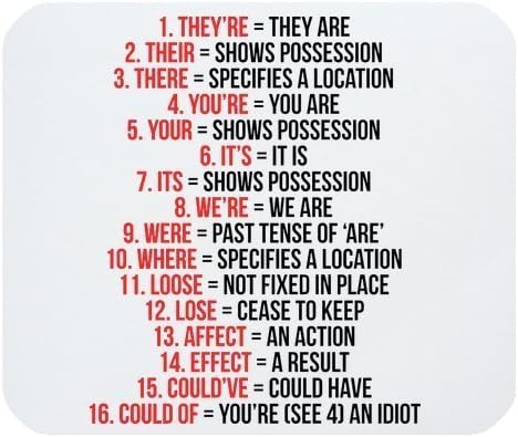 Funny Saying Mouse Pad, Clean Grammar Expletive Rectangle Non-Slip Rubber Gaming Mouse Pad, Mouse Mat, Mousepad