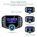 Comsoon Bluetooth FM Transmitter, Wireless in-car Radio Adapter Car Kit with Quick Charge 3.0 + 5V/2.4A Smart IC Dual USB Car Charger, 1.80 Inch LCD Display, TF Card Slot, AUX Input/Output