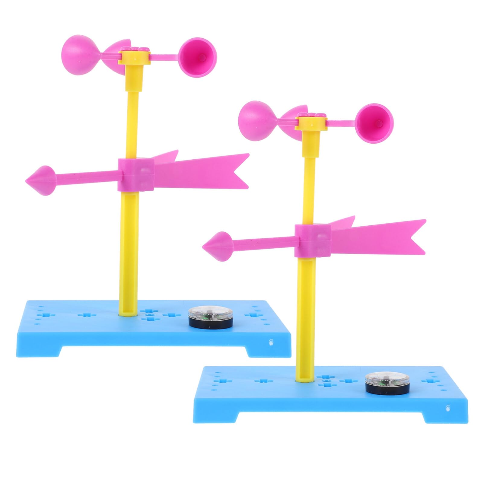 ABOOFAN 4 Sets Wind Vane Anemometer Weather Vanes for Sheds Educational Toys for Kids Puzzle Toy Toy Toys Instruments Brain Toys Powder Pupils Teaching Supplies Plastic Wooden