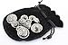 11 Pieces Silver Vintage Metal Blazer Button Set - Skull - for Blazer, Suits, Sport Coat, Uniform, Jacket