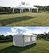 GOJOOASIS Improved Version Canopy Tent Wedding Party Tent with Metal Connectors Outdoor Gazebo White 10' x 20' with 6 Walls