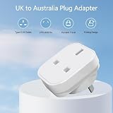 SHUOMAO 2-Pack UK to Australia Plug Adapter Type I Travel Converter view 2