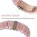 V-MORO 2 Pack Resin Bands Compatible with Apple Watch Band 41/40mm Series 7/8 Lightweighe Fashion Resin Strap Replacement Compatible for iWatch 38mm 40mm 41mm Series SE/6/5/4/3/2/1 Tortoise+Pink