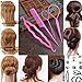 Kizaen 4Pcs Hair Braid Tool Hair Styling Accessories Kit Set Bun Maker - Hair Styling Accessories Kit Set for DIY for Styling Accessories for Girls or Women