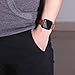 KADES Compatible for Fitbit Versa Band, Classic Genuine Leather Strap with Quick Release Pin Compatible for Fitbit Versa Smart Watch, 5.5