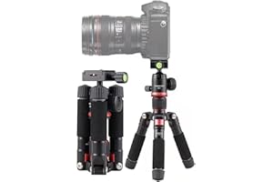DMIDITIR Tabletop Camera Tripod,Portable Metal Mini Tripod,20" DSLR Aluminum Travel Tripod with 360 Degree Pan Ball Head Load up to 13.23 Pounds,Compatible with Canon,Nikon,Sony Black