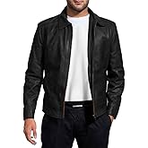 Mens Leather Jacket - Real Lambskin Classic Vintage Style Leather Jackets For Men Brown Leather Jacket for Mens