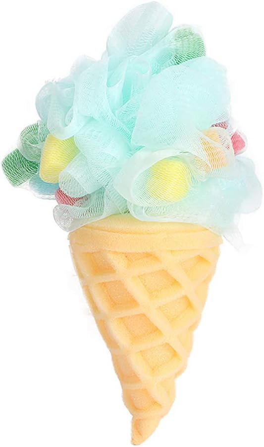 Omenluck Loofah Exfoliating Shower Pouf Balls Sponge Soft Lather Cleanse Bath