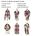 Women's Scarves Wraps Warm Blanket Scarf Shawl Winter Plaid Scarfs for Women