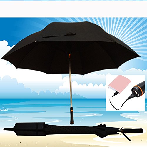 Madewin 30 Inch Real Solar Fan Umbrella Fan Umbrella Recharged By Solar