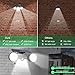 Solar Lights Outdoor, KeShi LED Motion Sensor Solar Security Lights with Dual Head Spotlights 360° Adjustable Outdoor Solar Lights for Front Door Yard Garden Garage
