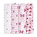 aden + anais Essentials Disney Swaddle Blanket, Muslin Blankets for Girls & Boys, Baby Receiving Swaddles, Newborn Gifts, Infant Shower Items, 4 Pack, Graphic Minnie
