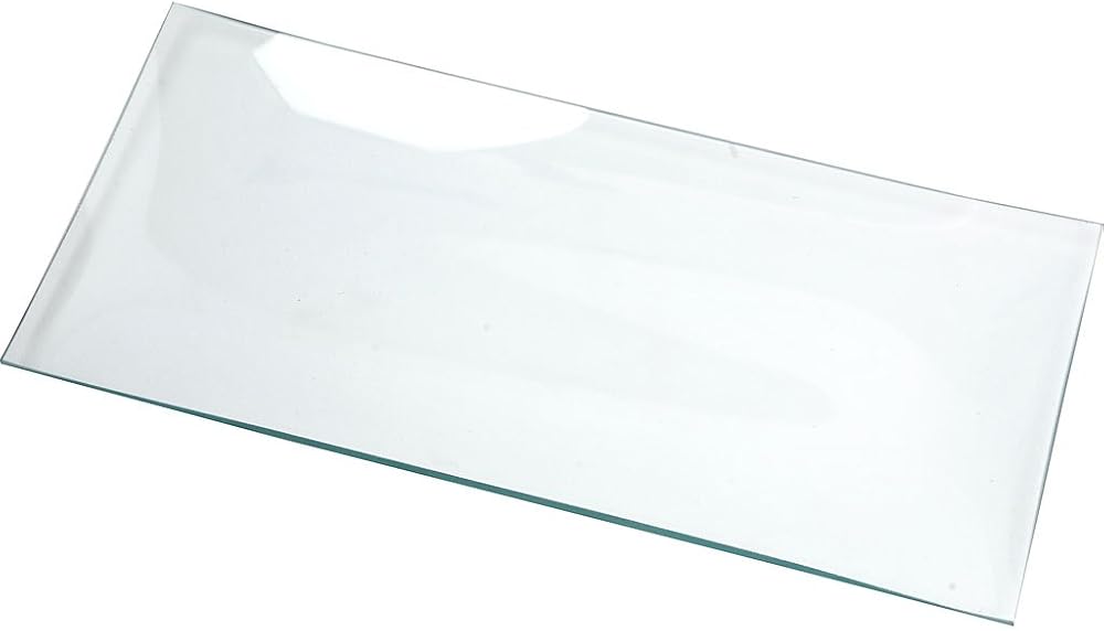 Creativ Company 55963 Clear Glass Rectangular Plate 12PC Set
