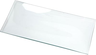 Creativ Company 55963 Clear Glass Rectangular Plate 12PC Set