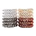 12 Pcs Ponytail holder spiral coil traceless hair bands. Spiral Hair Ties No Crease Elastic Ponytail Holders Phone Cord Traceless Hair Ring, For all types of hair (Assorted color)