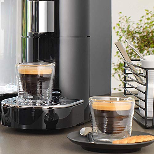 K-FEE® Twins II Single Serve Coffee and Espresso Machine (Black/Chrome) | Starbucks® Verismo* Compatible