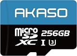 AKASO 256GB microSDXC Memory Card U3 C10 100MB/s Full HD 4K Micro SDXC