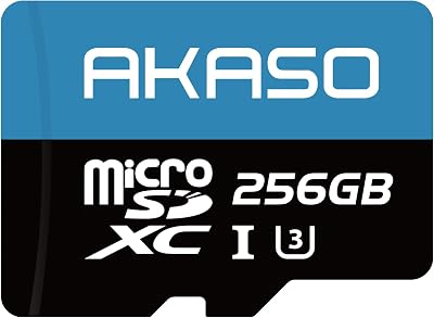 AKASO 256GB microSDXC Memory Card U3 C10 100MB/s Full HD 4K Micro SDXC