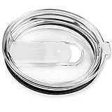 KOBWA 30 Oz. Splash Proof Closable Replacement Lid for Yeti Tumbler. Spill Resistant with Slide Lid and Straw Opening